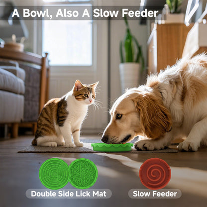 US Local Hamburger Appearance Pet Cat And Dog Bowl Combination Multi-layer Five-in-one