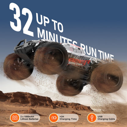 US Local Remote Control Car 1:14 Scale Kids RC Car All Terrain 4WD Off-Road Truck