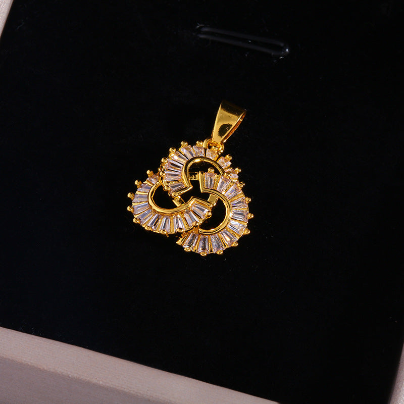 Snake Bones Chain Ginkgo Leaf Pendant Temperament Entry Lux Necklace