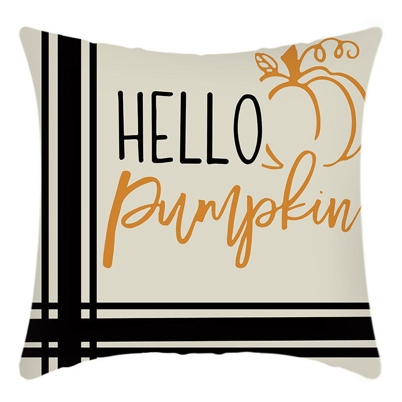 New Thanksgiving Series Pillow Cover English Yellow