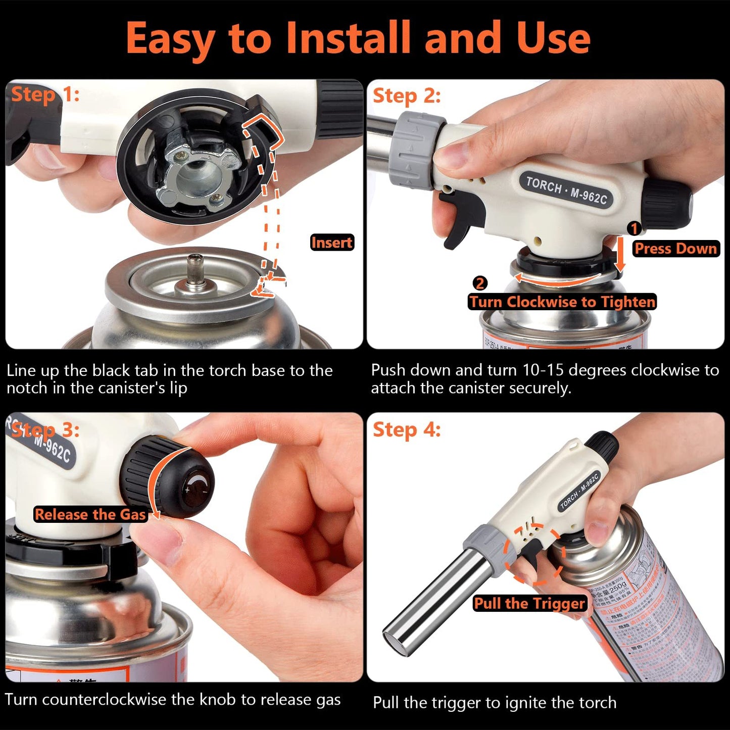 UK Local Professional Butane Kitchen Torch