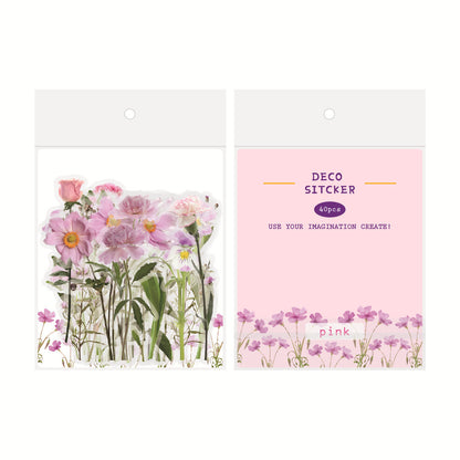 US Local Retro Flower Nature Book DIY Hand Account Material Mushroom Sticker