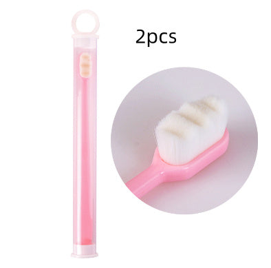 US Local Ultra-fine Toothbrush Super Soft Bristle Deep Cleaning Brush Portable For Oral Care Tools Teeth Care Oral Cleaning Travel
