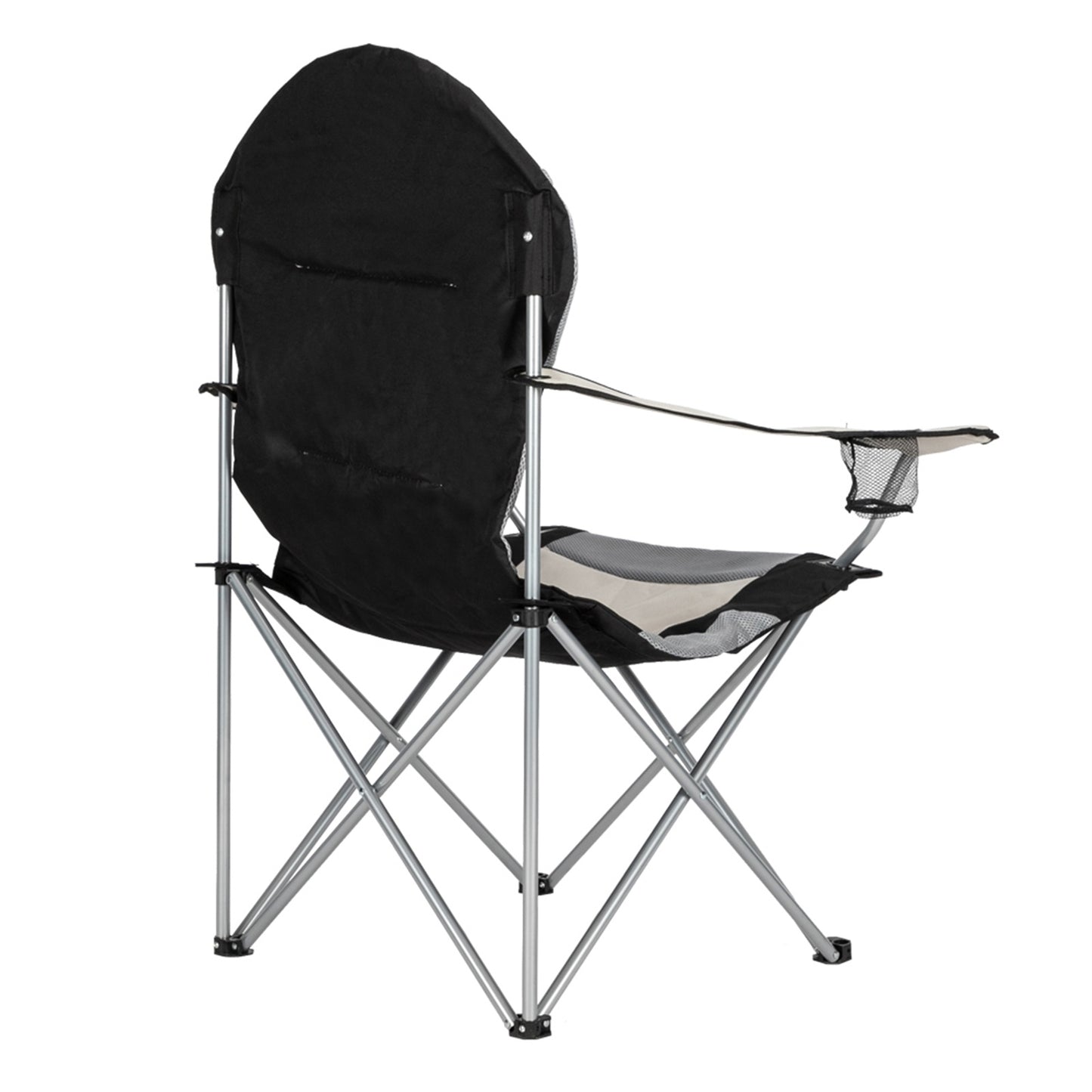 US Local Camping Chair, Grey Iron Frame, Off-white