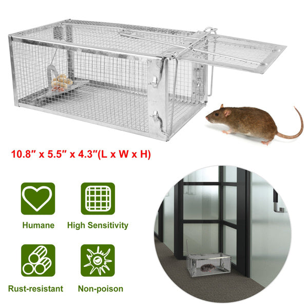 US Local Mouse Trap, Galvanized Iron Mouse Control Bait Catcher