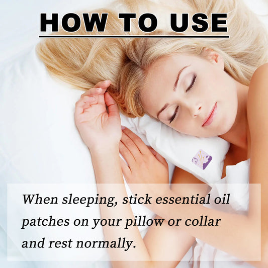 US Local Ximonth Essential Oil Good Night Patch Help To Fall Asleep Quickly At Night Relieve Body Muscle Fatigue Stress Sleep Patch