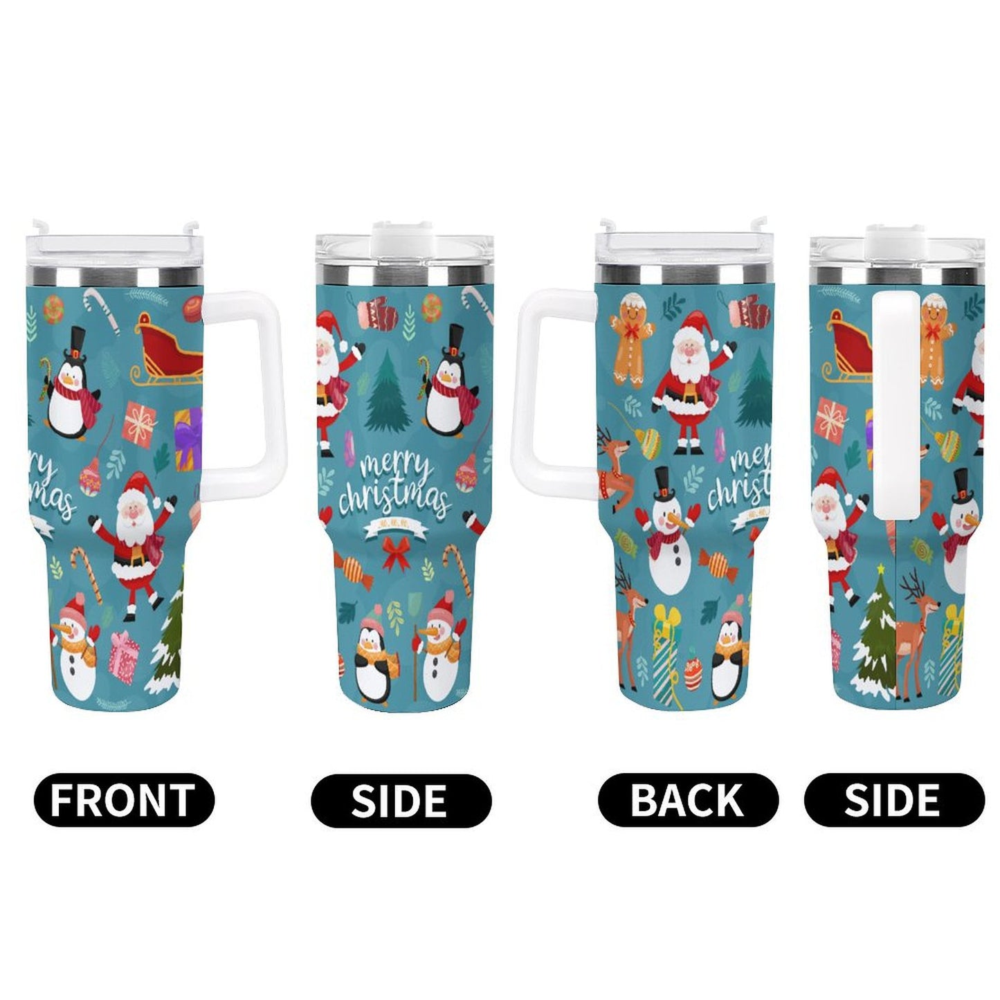 PHDT00083 POD US Local Tumbler 40 oz Large Capacity Car Cup Christmas Bird Pink Branches