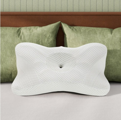 US Local Cervical Neck Pillow, Cooling Ergonomic Memory Foam Pillows  Dual Height Orthopedic Support Contour Pillow For Side