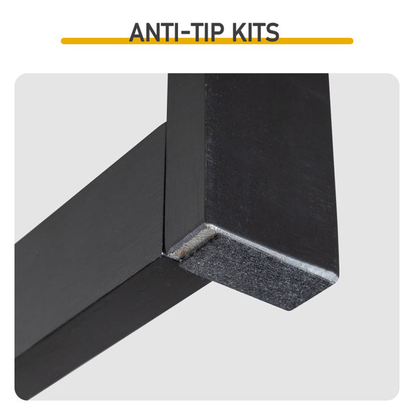 US Local Black Trapezoidal Leg Tabletop With Edge Pine Entrance Table