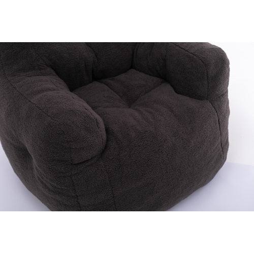 US Local Soft Teddy Tufted Foam Bean Bag Chair