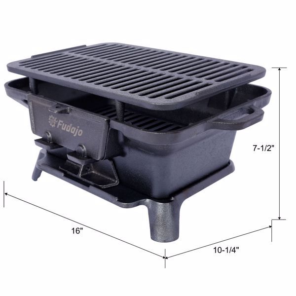 US Local Outdoor Oval Cast Iron Grill