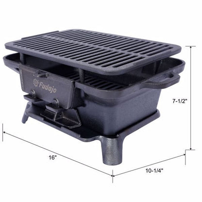 US Local Outdoor Oval Cast Iron Grill