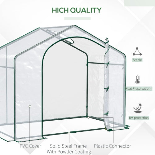 US Local Portable Walk-in Steel Frame Garden Greenhouse