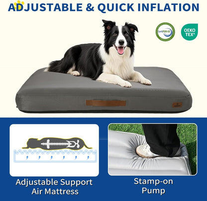 US Local Medium Dog Outdoor Removable And Washable Inflatable Waterproof And Non-slip Dog Bed Summer Pet Travel Mat