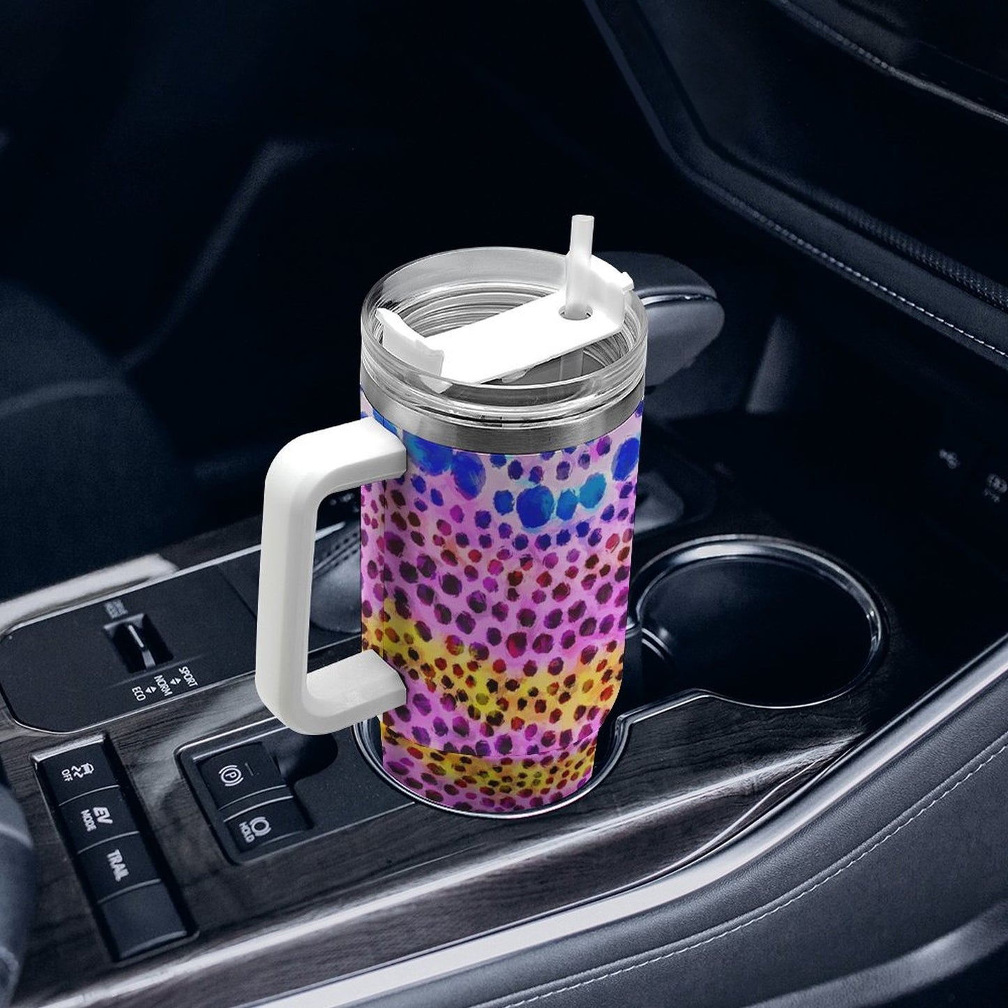 PHDT00399 POD US Local Tumbler 40 oz Large Capacity Car Cup Leopard