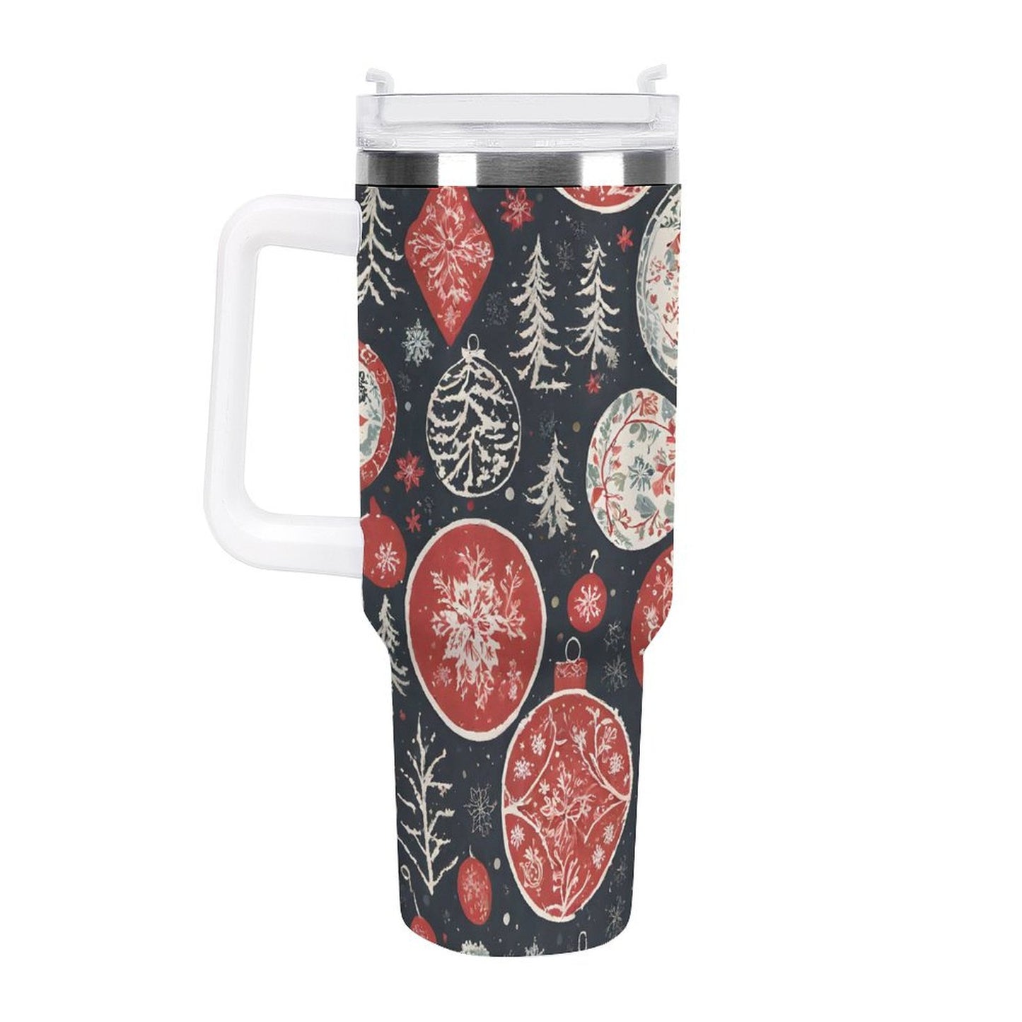 PHDT00332 POD US Local Tumbler 40 oz Large Capacity Car Cup Christmas, Colored Balls