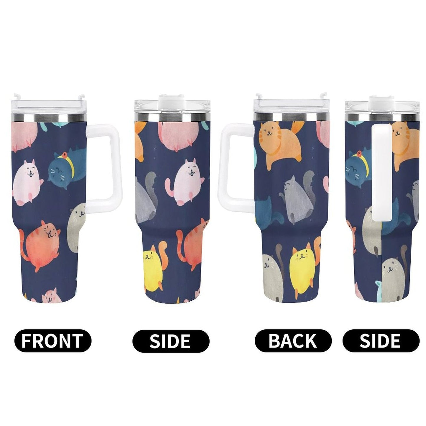 PHDT00363 POD US Local Tumbler 40 oz Large Capacity Car Cup Fat Cat