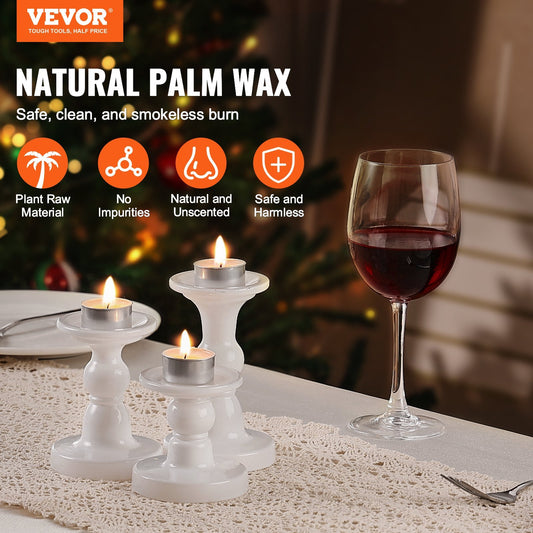 US Local VEVOR 200 Pack Unscented Tea Lights Candles 6.5 Hours Long Burning Christmas