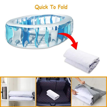 US Local In Inflatable Swimming Pool Blow Up Family Pool For Kids Foldable Swim Ball Pool Center