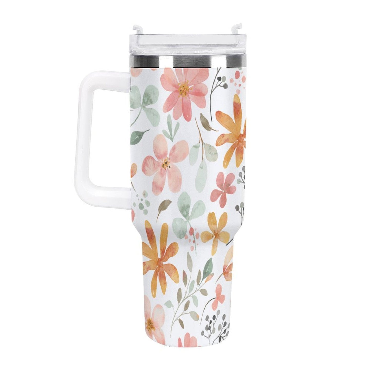 PHDT00364 POD US Local Tumbler 40 oz Large Capacity Car Cup Flower