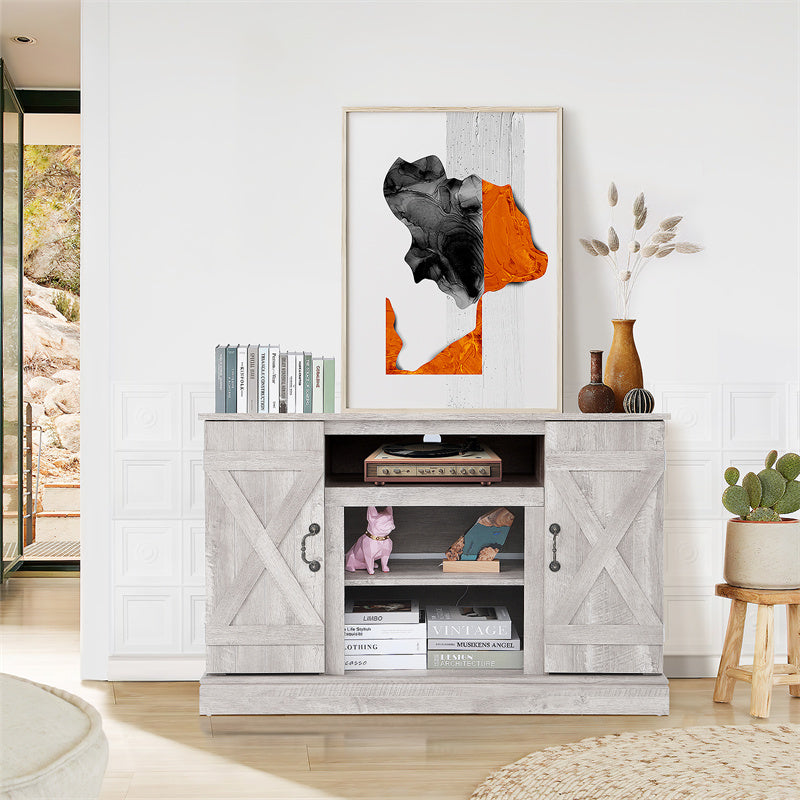 US Local Vintage Home Living Room Wooden TV Cabinet