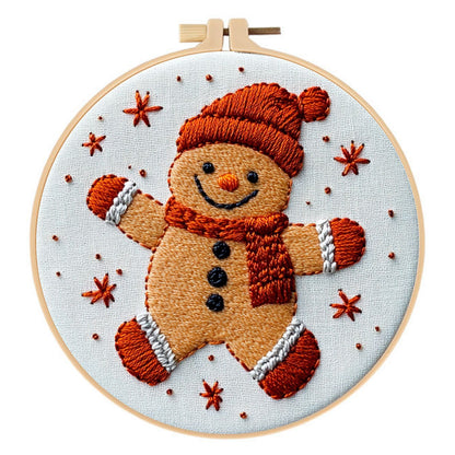 Christmas Gingerbread Man Embroidery Kit English