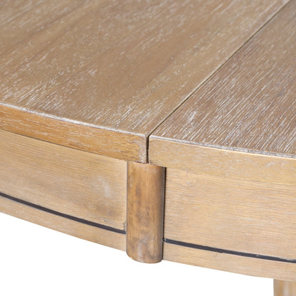 US Local Modern Dining Table Set For 4 - Round Table & 4 Chairs, 5 Piece Kitchen Set