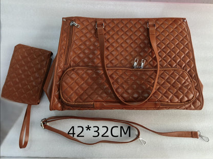 Fashionable Lunch Tote Bag Women's Thermal Insulation Lunch Box Leak-proof Crossbody Computer Storage Bag Quilted Large Capacity Handbag With Purse