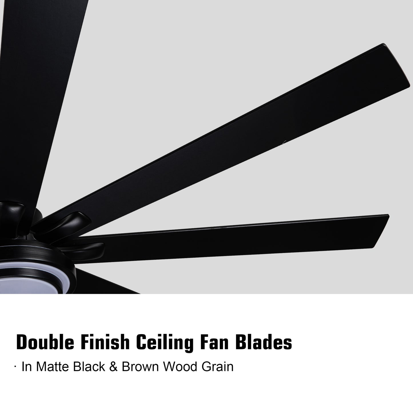 US Local Metallic Black Ceiling Fan