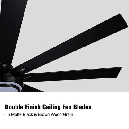 US Local Metallic Black Ceiling Fan