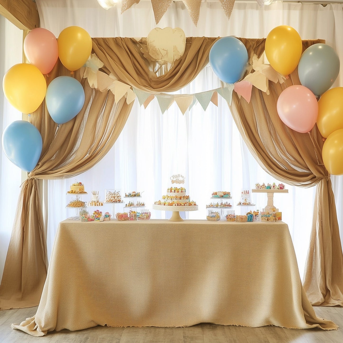 US Local VEVOR Burlap Fabric Roll Burlap Tree Wrap 40 In X 150 Ft For Crafts & Plants