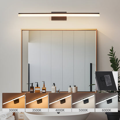 US Local 39 Inch Modern LED Bathroom Vanity Light -Sleek Black Metal Wall Light For Mirror, Dressing Room Or Sink Area
