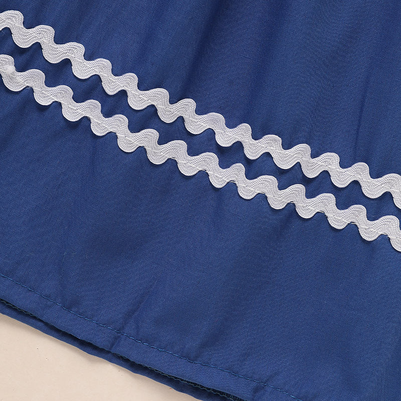 US Local Toddler Infant Girl Christmas Santa Embroidery Short Sleeve Princess Party Dress Smocked Baby Girl Clothes