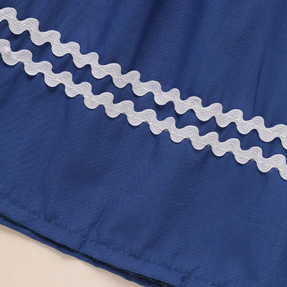 US Local Toddler Infant Girl Christmas Santa Embroidery Short Sleeve Princess Party Dress Smocked Baby Girl Clothes