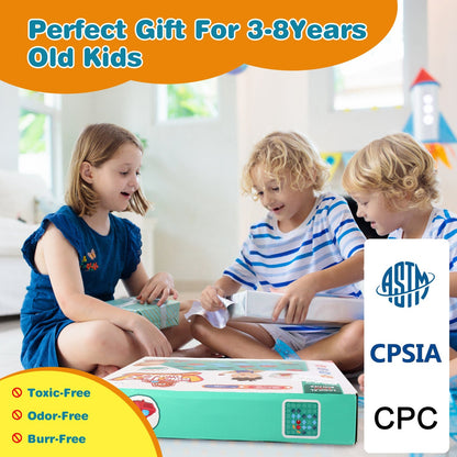 US Local 1Pc Kids Logical Road Builder Toy Brain Teasers Puzzles Montessori Toys Preschool Educational Learning Toys Puzzle STEM Board Game For 3 To 8 Years Old Boys Girls Birthday Gift