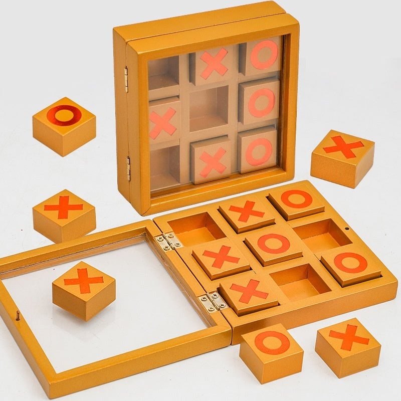 Children's Educational Intelligence Unlock Toy Wooden Cube Flat Ball Maze Game Burr Puzzle