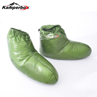 US Local Kamperbox Down Slippers Down Socks Camping Down Booties For Sleeping Bag Camping AQ3