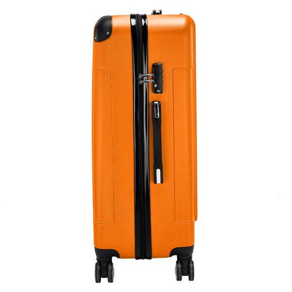 US Local 3-in-1 ABS Trolley Case 20 Inches, 24 Inches, 28 Inches Orange
