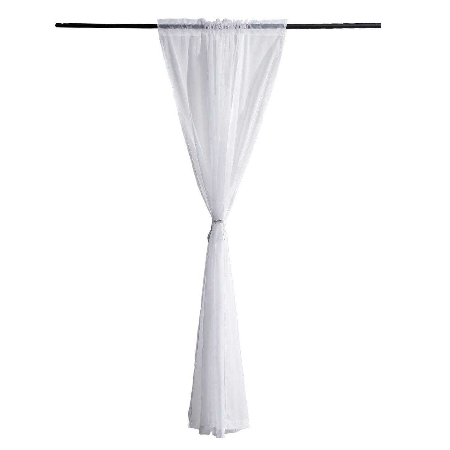 US Local Sheer Curtains 52 W X 84 L Inches 2 Panels Window Drapes Rod Pocket Polyester