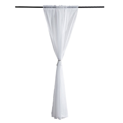 US Local Sheer Curtains 52 W X 84 L Inches 2 Panels Window Drapes Rod Pocket Polyester