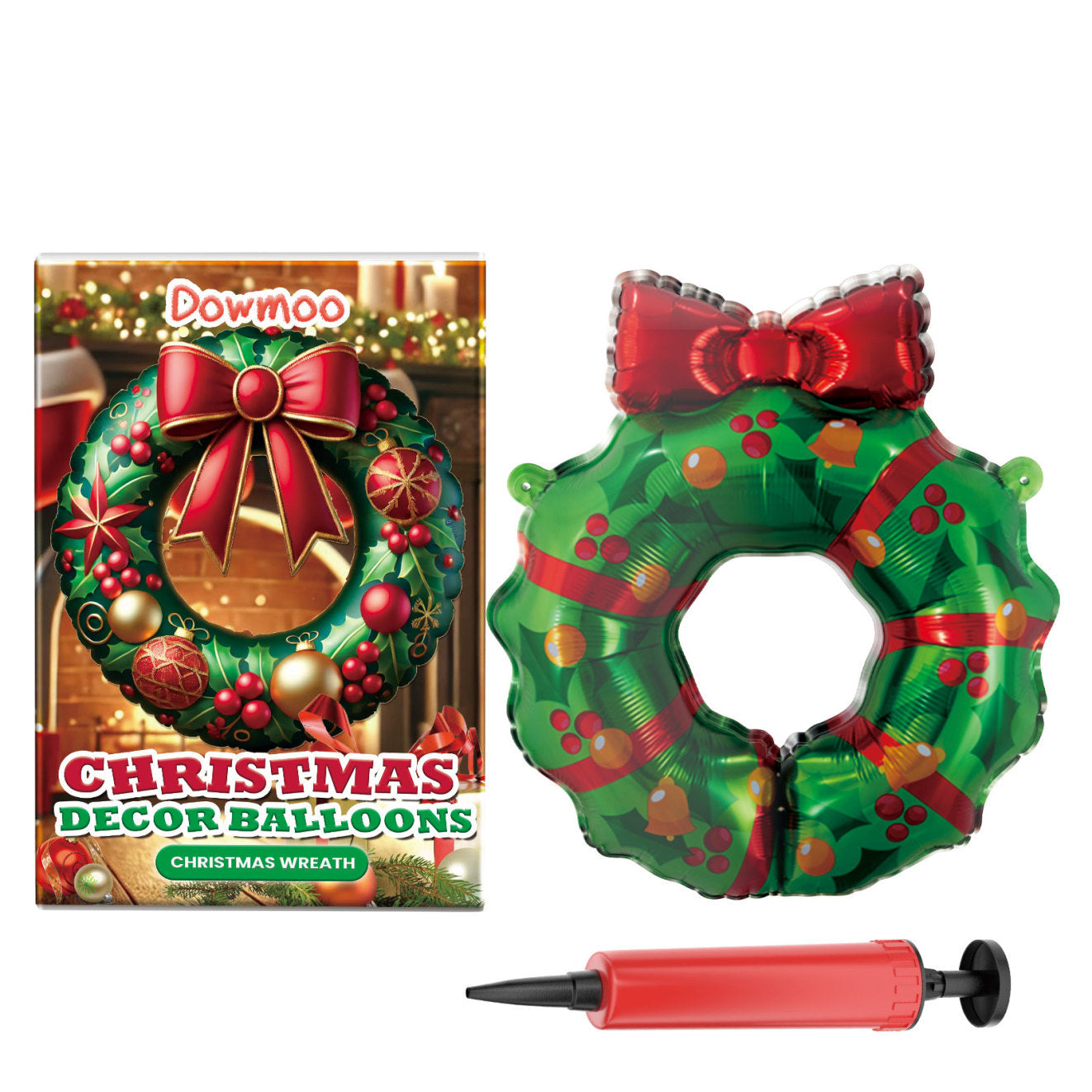 US Local Dowmoo Christmas Balloon Balloon Standing Santa Claus Reindeer Christmas Tree Event Atmosphere Decoration