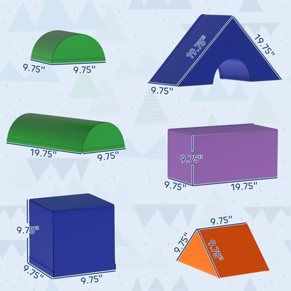 US Local 11-Piece Kids Crawl and Climb Activity Play Set for Climbing