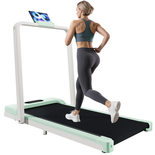 UK Local Folding Treadmill For Home Office Use,Under Desk Treadmill,1-6KM H, Portable Walking Running Machine With Bluetooth Speaker, Remote Control, LCD Display, Phone Holder.