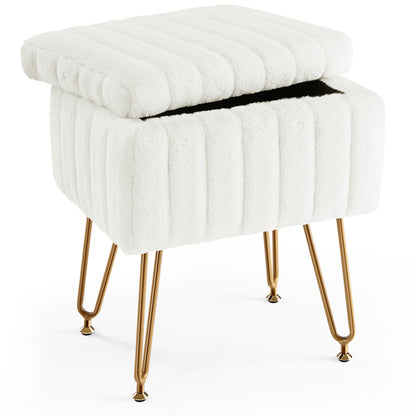 US Local Dressing Stool And Chair With Storage Space
