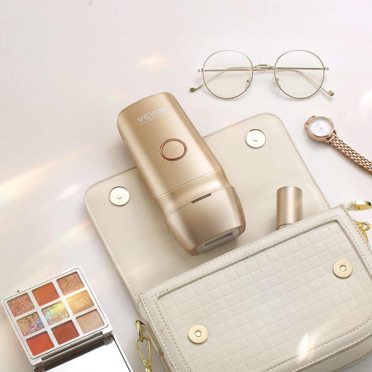 US Local VEVOR IPL Hair Removal, Permanent Hair Removal With Ice Cooling System For Women Men, Auto Manual Modes & 5 Levels, Painless At-Home Hair Removal Device For Legs, Arms, Armpits, Bikini Line