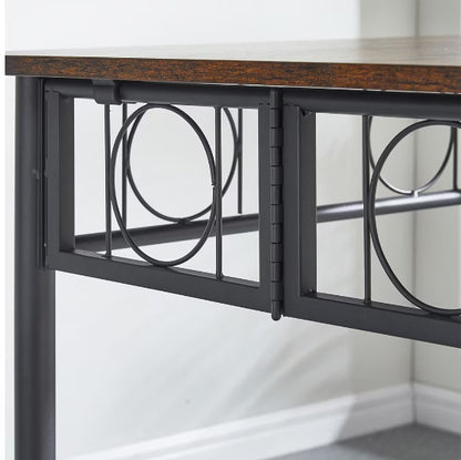 US Local Square Foldable Wood And Metal Tables In The Kitchen, Dining Room