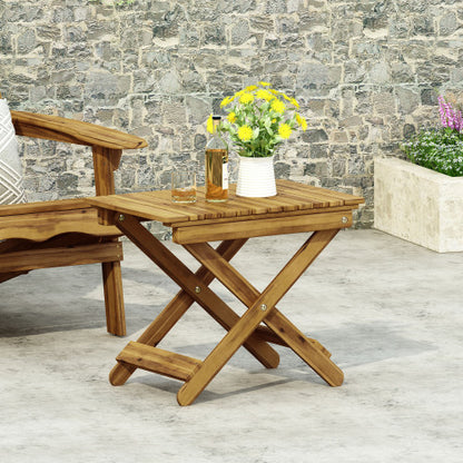 US Local Outdoor Folding Wooden Edge Table