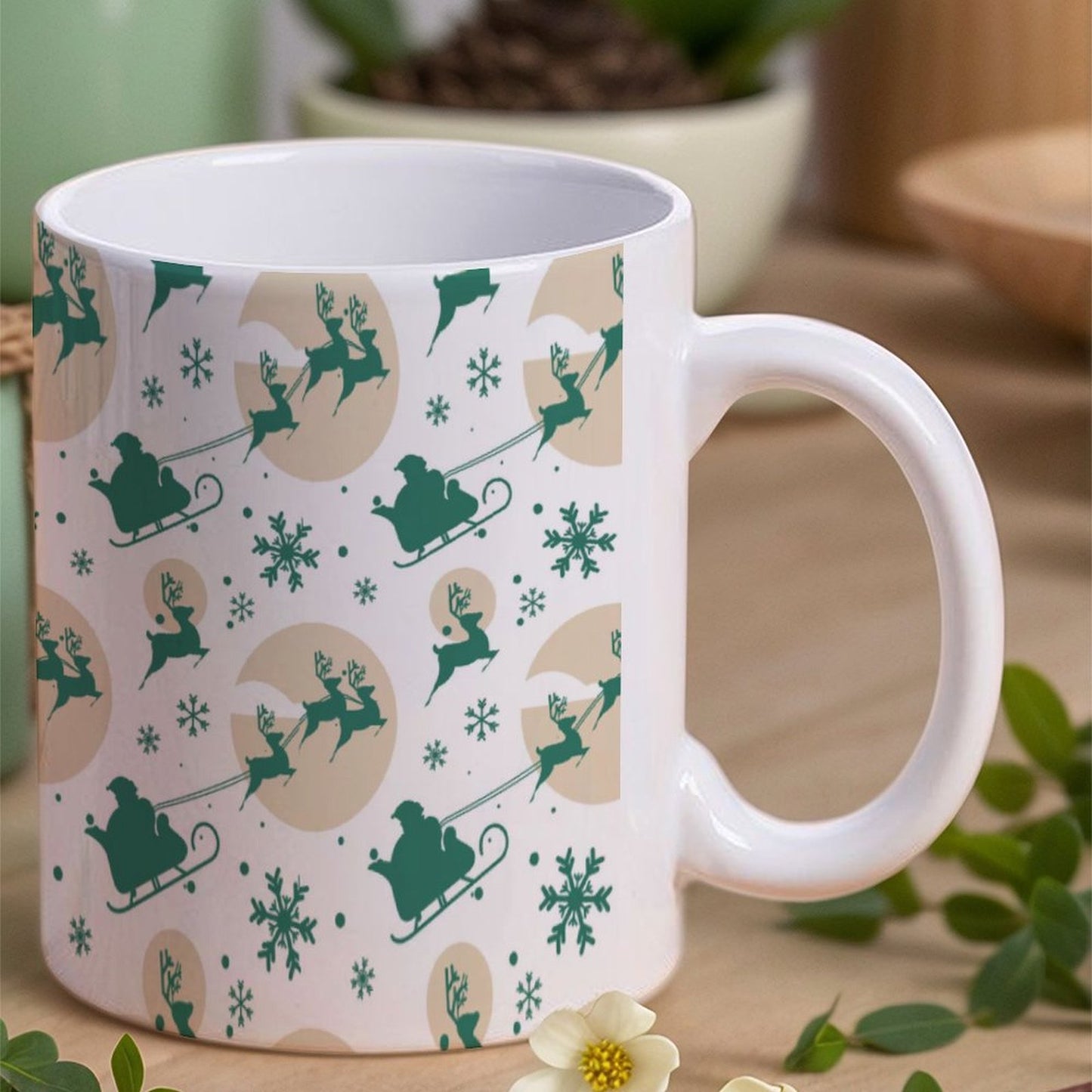 POD US Local White mug with full print, Christmas Winter 0075