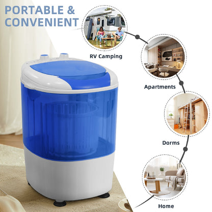 US Local Only Supports Self Pickup  Mini Washer, Portable, With Spin Dryer, 5.5 Lb Capacity Washer, Spin Timer Control, Compact Washer For Homes, Apartments, RVs, Available In Two Colors
