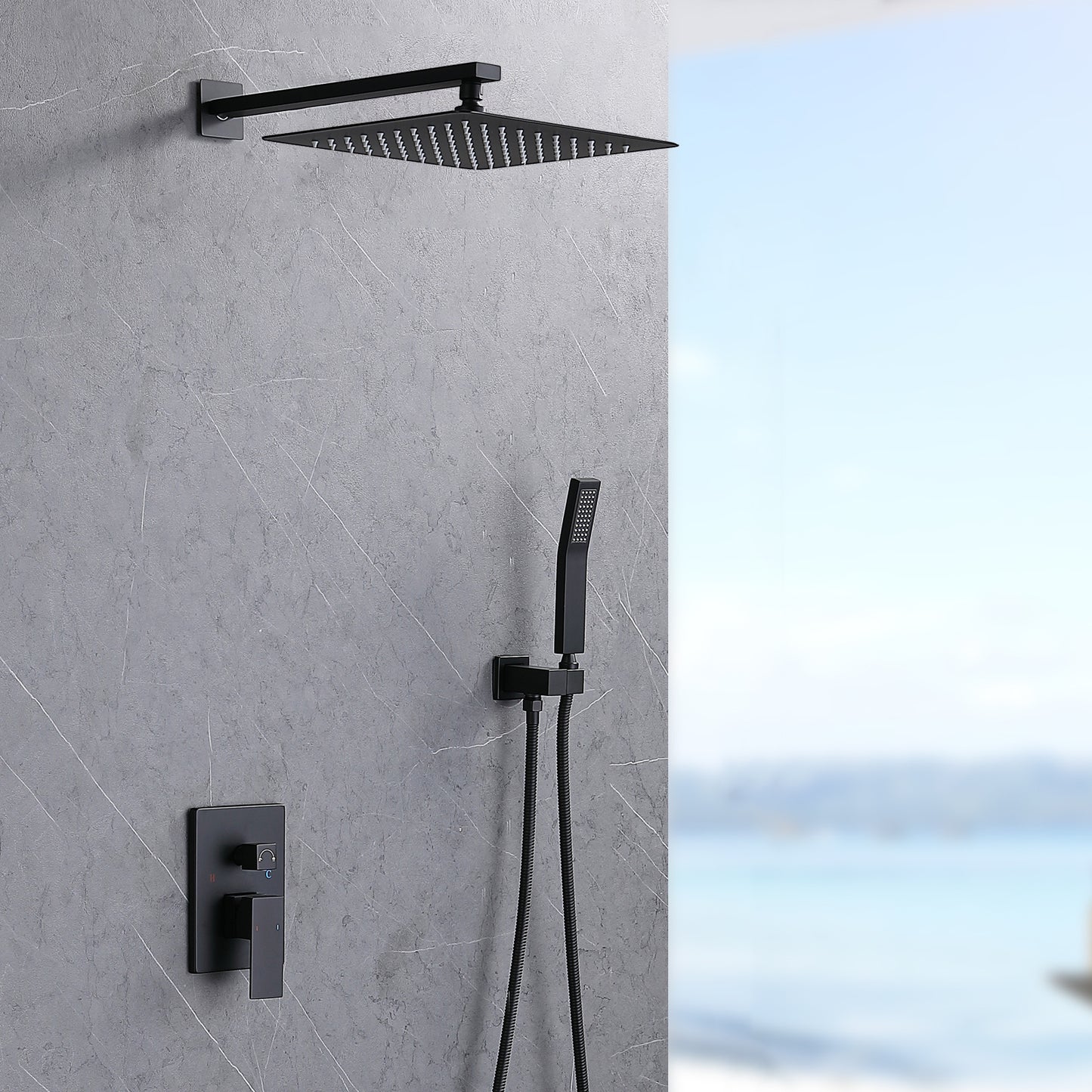 US Local Shower System Shower Faucet Combination Set Wall Mounted, Unable To Ship On Weekends